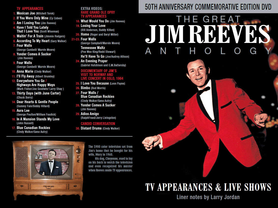 Jim Reeves Anthology front and back